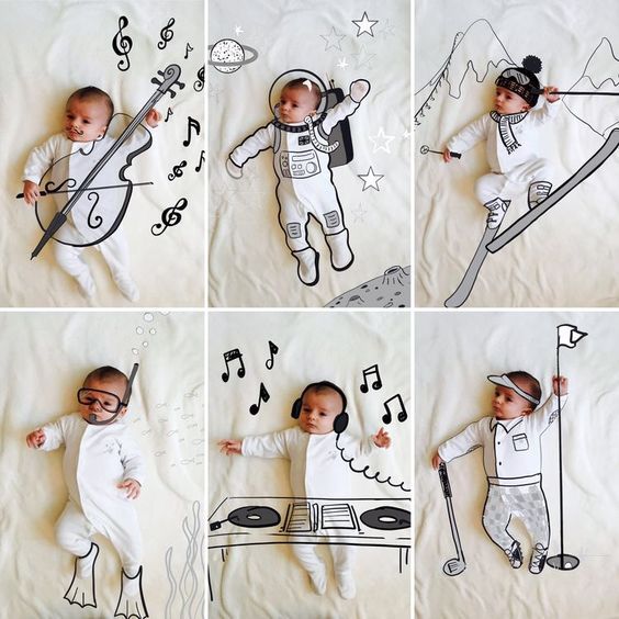 creative Baby photo shoot ideas
